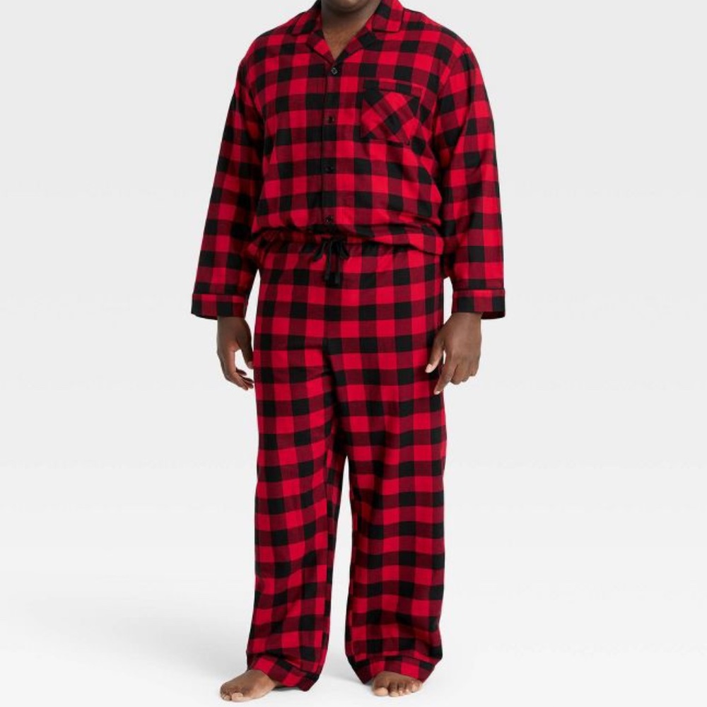 Wondershop Red Buffalo Check Pajama‎ Set NWT
